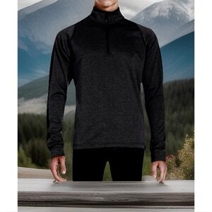 HAWKE & CO Performance Fleece Pullover in Black